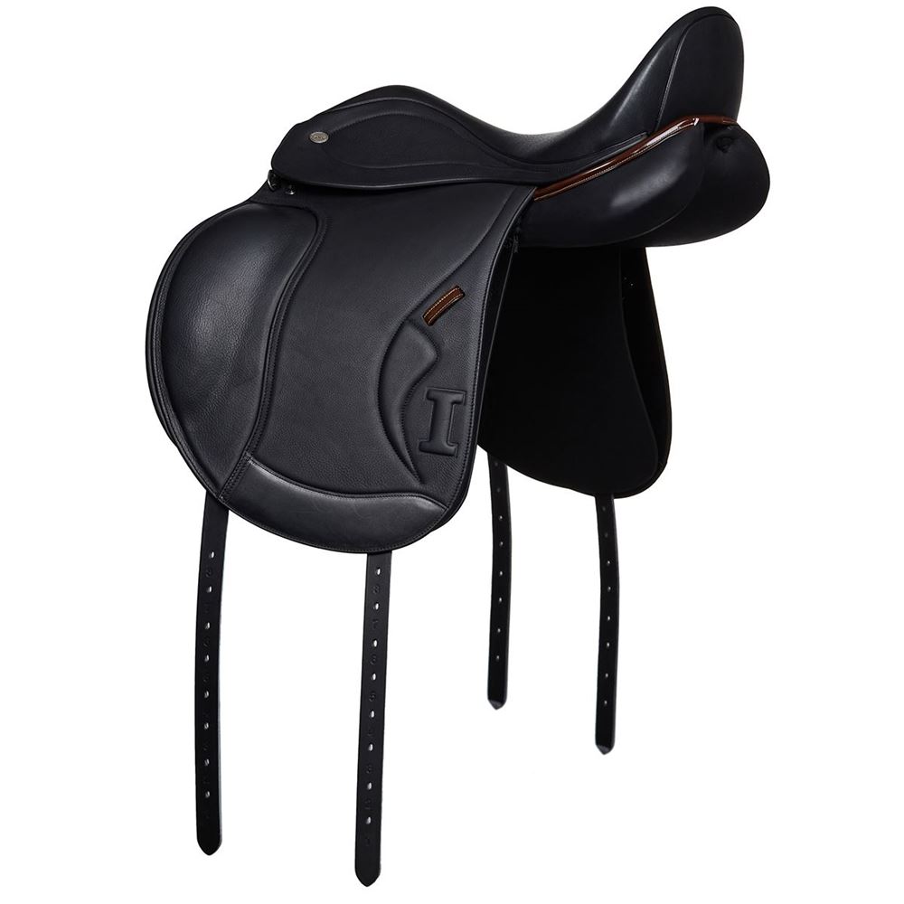 IKONIC "Evolution" Dressage Kalfslederbekleding Voorgevormd Zweetblad