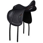 IKONIC "Evolution" Dressage Kalfslederbekleding Voorgevormd Zweetblad