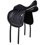 IKONIC "Evolution" Dressage Kalfslederbekleding Voorgevormd Zweetblad