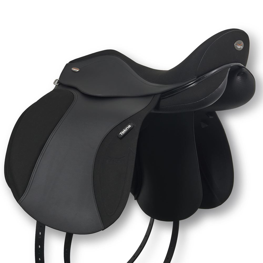 Tekna "Dynamix" Dressuurzadel Dubbele Zweetblad Plain