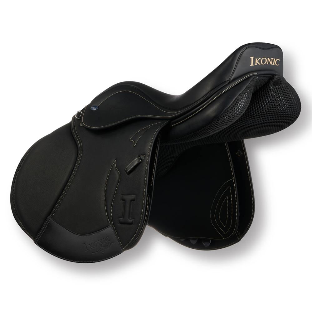 IKONIC "Light" Springzadel kalfslederbekleding