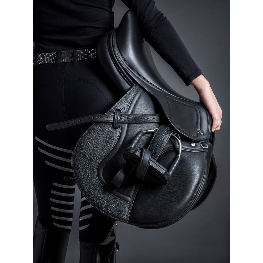 IKONIC "Evolution" Springzadel kalfslederbekleding "BLACK SERIES"