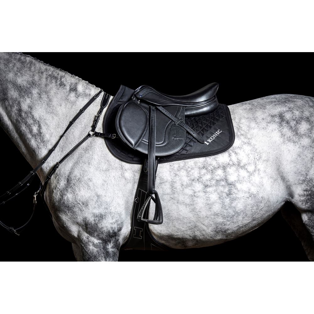 IKONIC "Evolution" Springzadel kalfslederbekleding "BLACK SERIES"