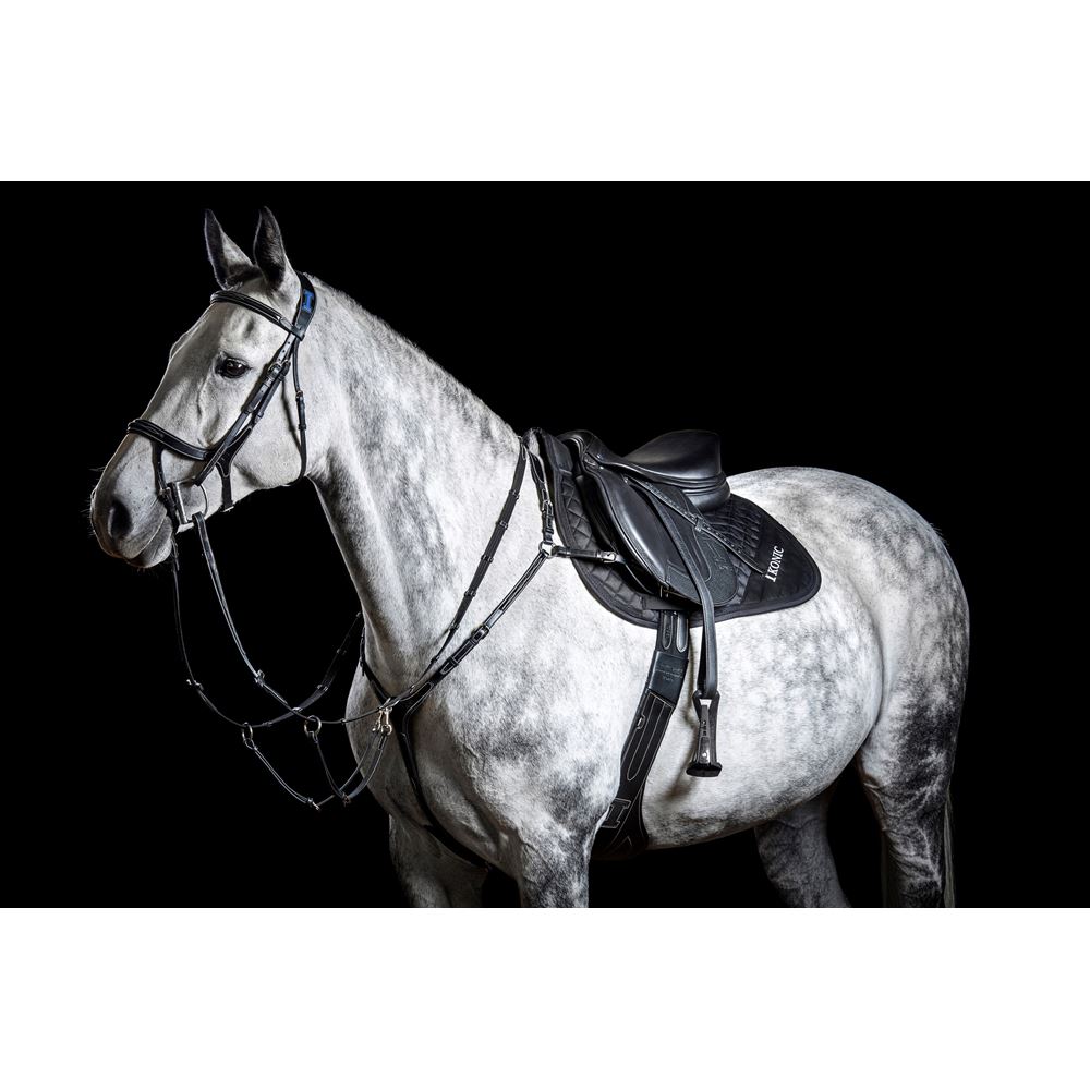 IKONIC "Evolution" Springzadel kalfslederbekleding "BLACK SERIES"