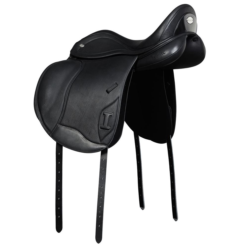 IKONIC "Evolution" Selle Dressage Quartier Veau Taquet Velcro